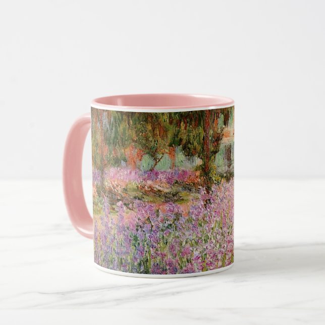 Caneca Monet - Íris no Jardim de Monet (Frente Esquerda)