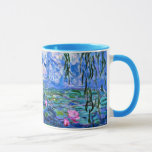 Caneca Monet: Lírios Água 1919<br><div class="desc">Claude Monet: Lírios de Água Vermelho,  1919,  Impressionismo - caneca de café trabalho de arte.</div>