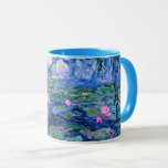 Caneca Monet: Lírios de Água, 1919<br><div class="desc">Claude Monet: Lírios de Água Vermelho,  1919,  caneca de café trabalho de arte do Impressionismo Francês.</div>