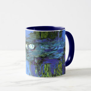 Caneca Monet - Lírios De Água, Indigo Azul,