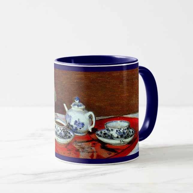 Caneca Monet - O Conjunto de Chá, (Frente Esquerda)