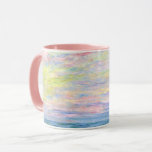 Caneca Monet - Sunset em Pourville, belas artes<br><div class="desc">Sunset em Pourville,  cores pastéis,  pintura de impressionismo por Claude Monet</div>