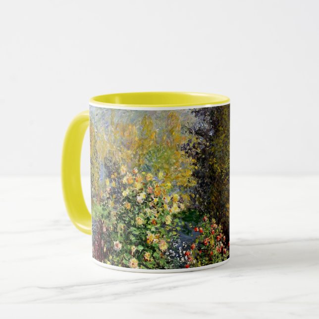 Caneca Monet - Um canto do jardim em Montgeron (Frente Esquerda)