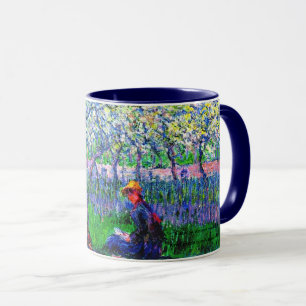 Caneca Monet - Um pomar em Primavera,
