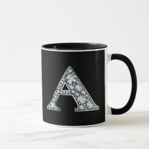 Caneca Monograma A Faux Diamond