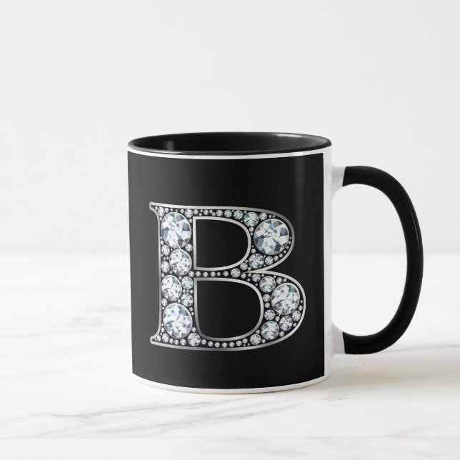 Caneca Monograma B Faux Diamond (Direita)