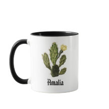 Monograma Cactus Flower Vintage Mug