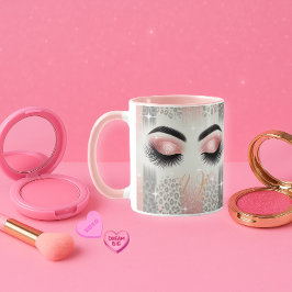 Caneca Monograma Cor de Leve Rosa