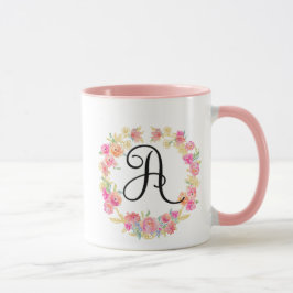 Caneca Monograma Cor-De-Rosa (A)