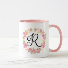 Caneca Monograma Cor-de-Rosa (R)