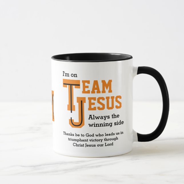 Caneca Monograma cristão EQUIPE JESUS (Direita)