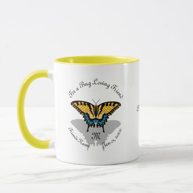 Caneca Monograma da Borboleta (Esquerda)