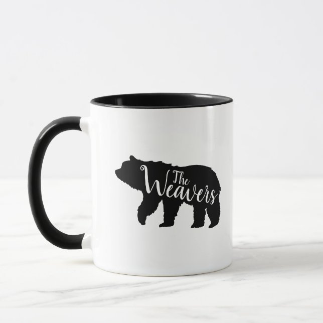 Caneca Monograma da Família Urso Russo (Esquerda)