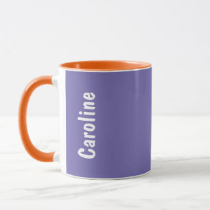 Caneca Monograma de Script de Assinatura Elegante