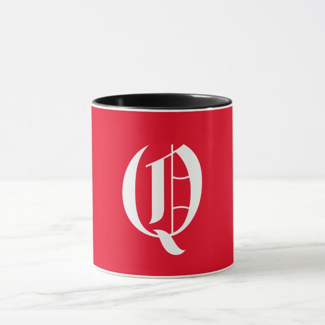 Caneca Monograma elegante Q (Centro)