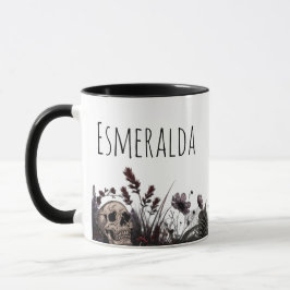 Caneca Monograma Floral Gótico Café Chá