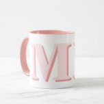 Caneca Monograma inicial moderno minimalista<br><div class="desc">Marinho Azul Minimalista Moderno Monograma Inicial Mug. Crie sua própria caneca personalizada com nome inicial personalizado.</div>