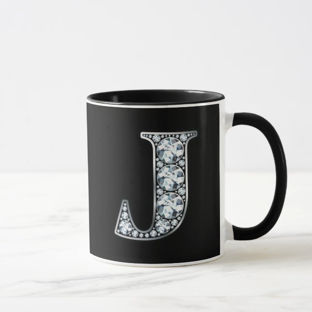 Caneca Monograma J Faux Diamond (Direita)