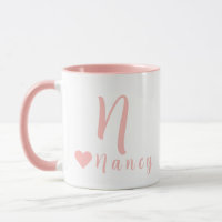 Monograma Personalizado Elegante e Nome a Rosa