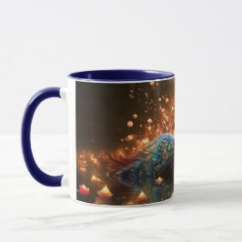 Caneca Monograma Personalizado Incrível - Pavão-Pavão
