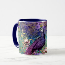 Caneca Monograma Personalizado Incrível - Pavão-Pavão