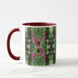 Caneca Monograma Personalizado Inicial Nome Pinhas Arte d