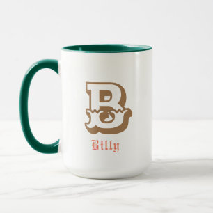 Caneca Monograma Personalizado Monograma com Dois Tons do