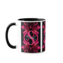 Monograma Personalizado Seu Nome Inicial Arte Flor