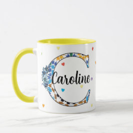 Caneca Monograma Z8-C – Elegância Geométrica e Flo