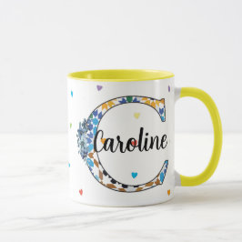 Caneca Monograma Z8-C – Elegância Geométrica e Flo