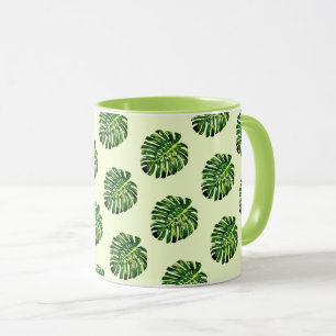 Caneca Monstera Leaves Mug Gift