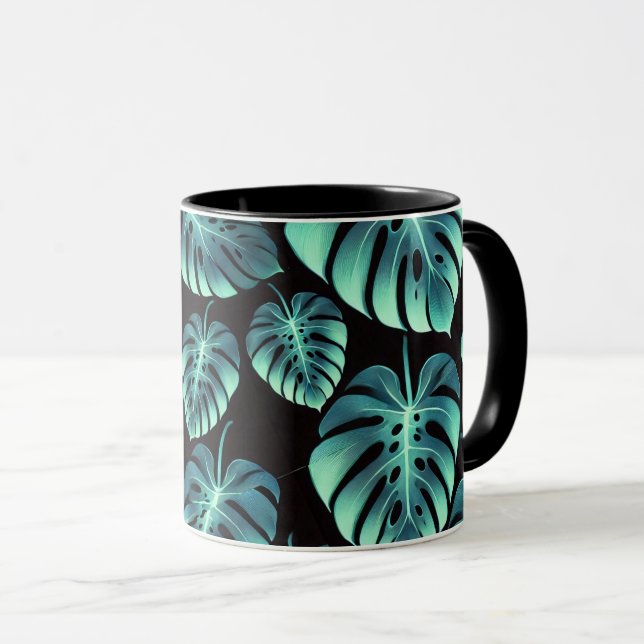 Caneca Monstera Misteriosa (Frente Esquerda)