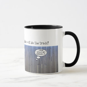 Caneca Monstro Azul Preso na Cerca