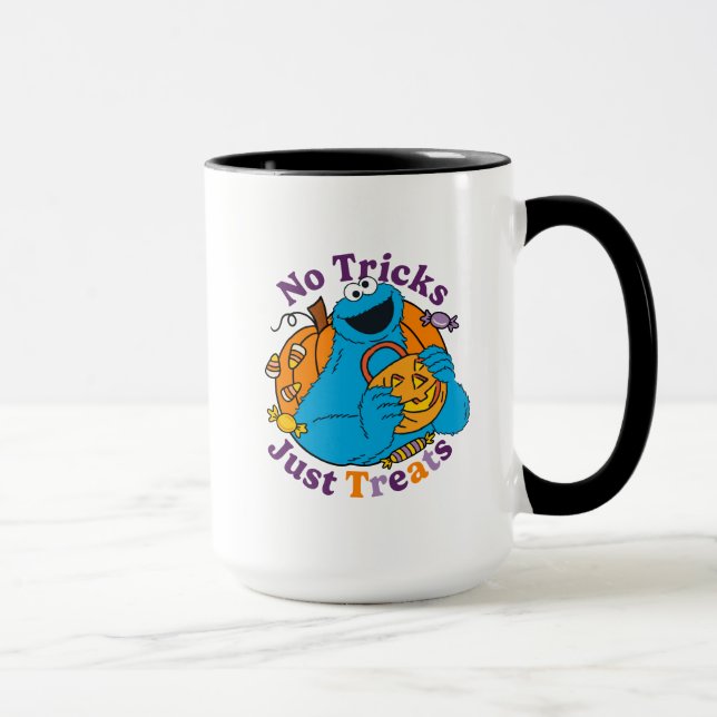 Caneca Monstro Come Biscoitos | Sem Travessuras, Só Gulos (Direita)