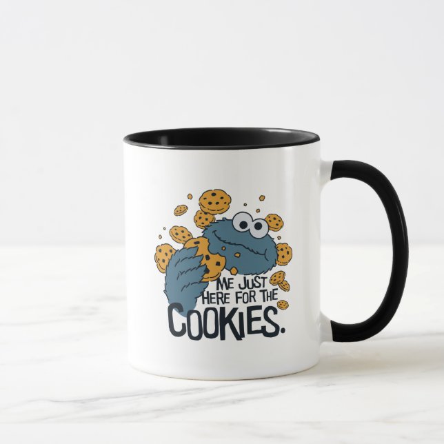 Caneca Monstro Come Bolinhos | Só Estou Aqui Pelos Bolinh (Direita)