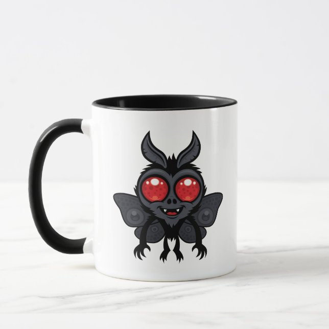 Caneca Monstro Críptico Fofo Mothman (Esquerda)