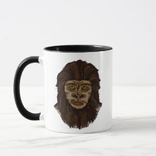 Caneca Monstro Criptid Ape Pavial Sasquatfoot