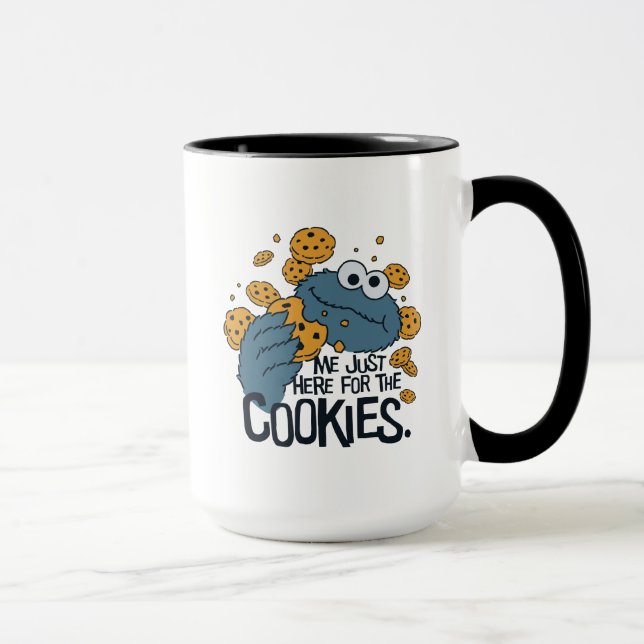 Caneca Monstro das Bolachas | Eu tô aqui só pelas Bolacha (Direita)