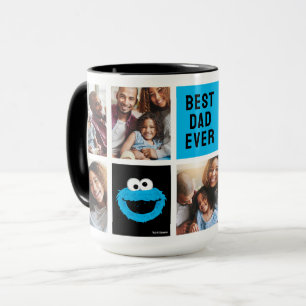 Caneca Monstro de Biscoitos da Rua Sésame Colagem de fo