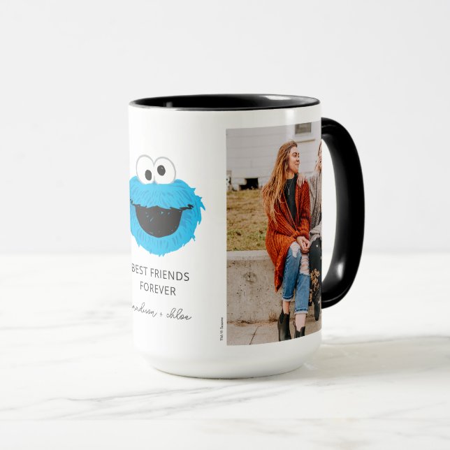Caneca Monstro de Biscoitos da Rua Sésame | Foto dos melh (Frente Esquerda)