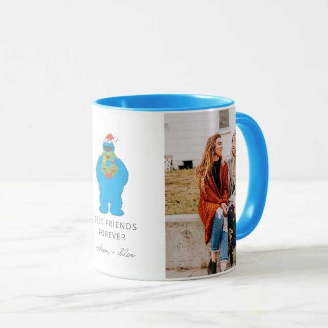Caneca Monstro de Biscoitos de Natal | Melhores Amigos -  (Frente Esquerda)