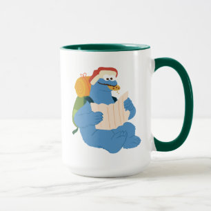 Caneca Monstro De Cookies Lendo Um Mapa