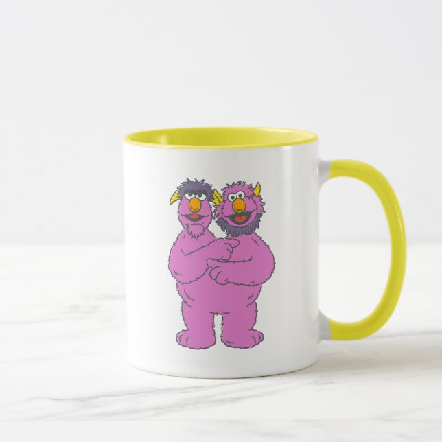 Caneca Monstro de Duas Cabeças da Rua Sésamo (Direita)
