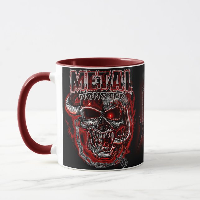 Caneca Monstro de Metal Pesado (Esquerda)