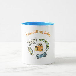Caneca Monstro fofo viajante