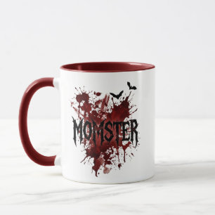 Caneca Monstro Gótico - Xícara de Café Assustadora