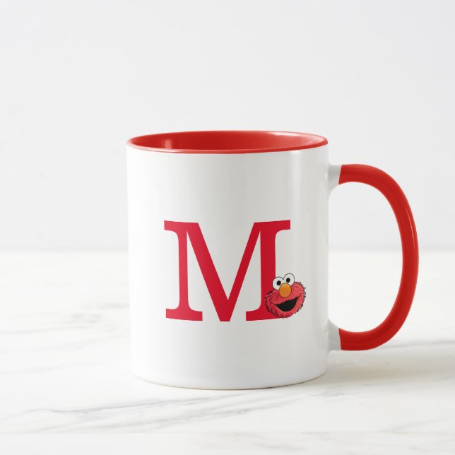 Caneca Monstro no final desta história | Monograma Elmo M (Direita)