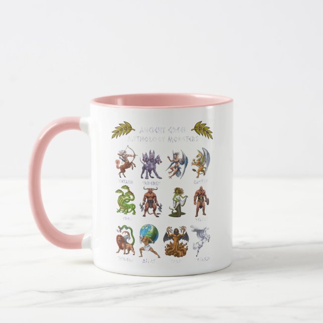 Caneca Monstros de mitologia grega antiga (Esquerda)