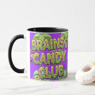 Caneca Monstros Divertidos Zumbis Para o Halloween