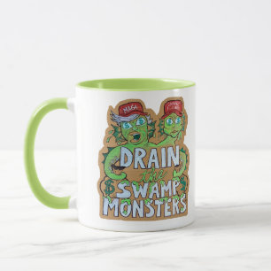 Caneca Monstros Drenar o Pântano